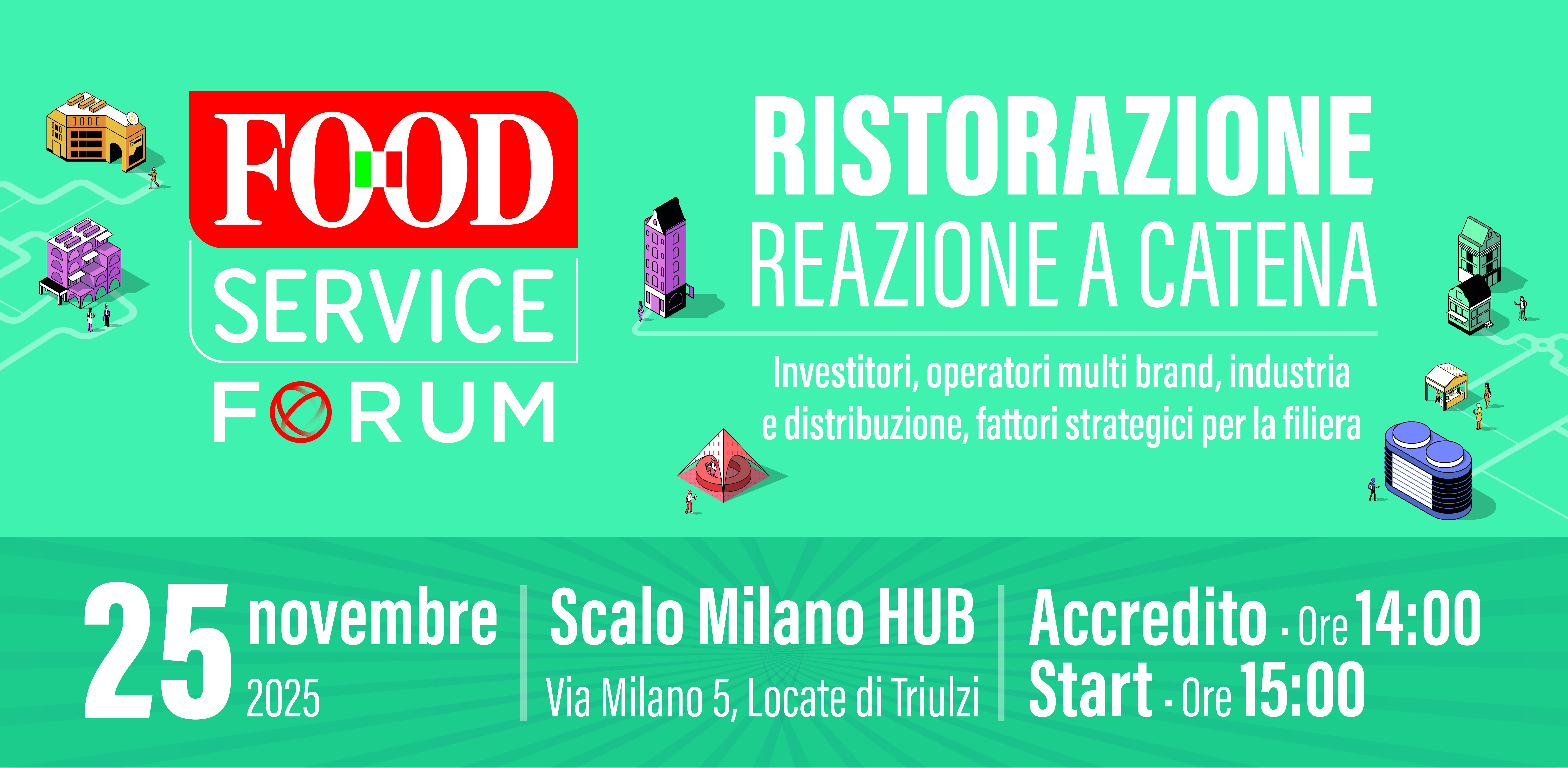Ristorazione: Reazione a Catena. Header Evento del 25 Novembre 2025 a Scalo Milano
